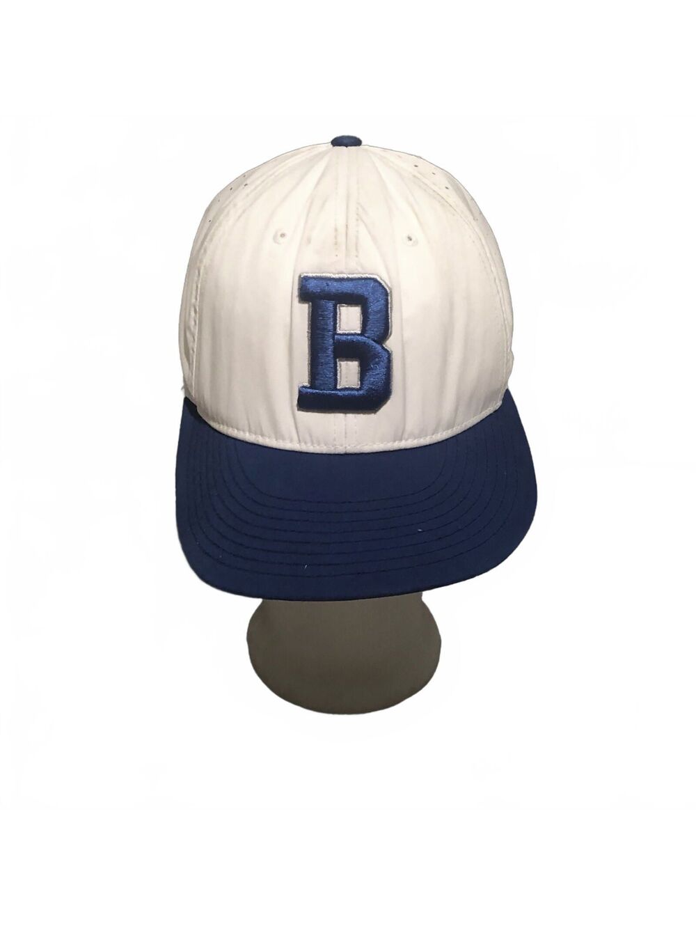 Richardson PTS 30White and Blue Baseball Cap with 'B' Embroidered Logo S-M